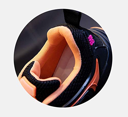 Moosage Zapatos de mujer de piel auténtica, zapatos de moda, zapatos de moda, para otoño e invierno, zapatos de mujer para aumentar la altura, zapatos de caminar, color negro, 38