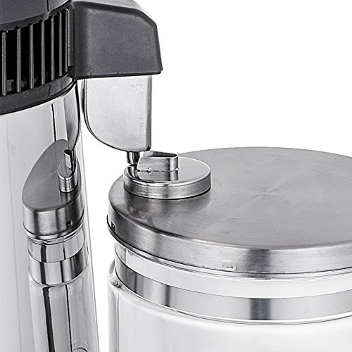 Moracle Destilador de Agua de Acero Inoxidable 750W Destilación de Agua Destilador de Agua de 4 L (Plata)