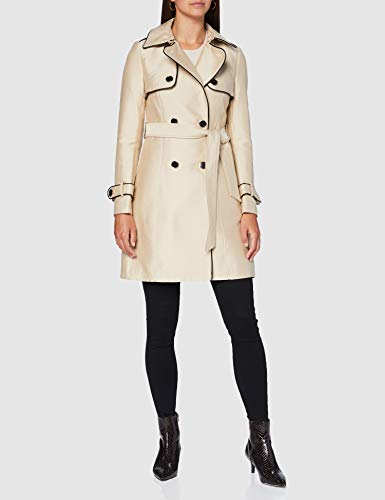 Morgan Trench Ginger Gabardina, Beige, DE 32 (EU 34) para Mujer