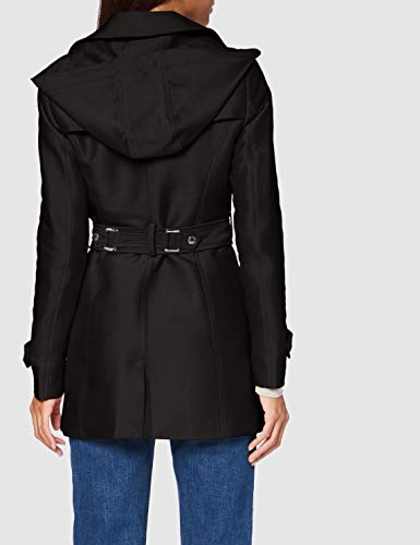 Morgan Trench mi-Long Gustav Gabardina, Negro, 38 para Mujer