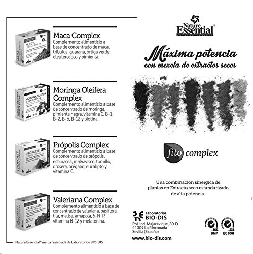 Moringa oleifera complex 4.000 mg 60 cápsulas vegetales con zinc, cromo, pimienta negra, vitaminas C, B-1, B-2, B-6, B-12 y Biotina