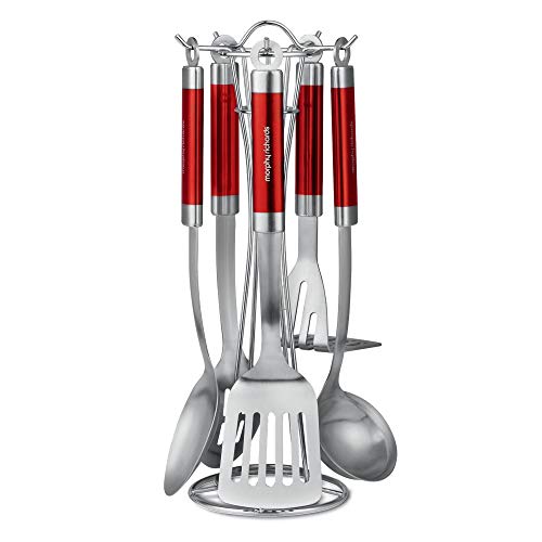 Morphy Richards 46821 - Utensilios de Cocina (5 Piezas), Color Rojo