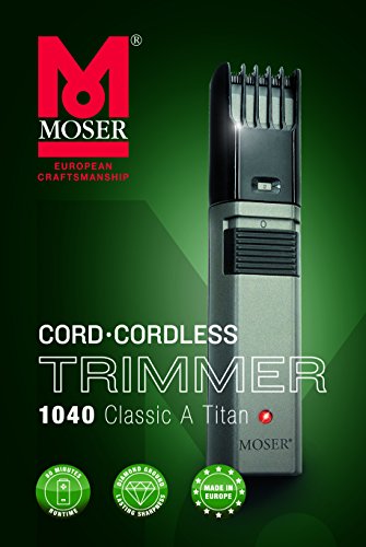 Moser 1040-0460 Classic A Titan - Cortapelos para barba con o sin cable