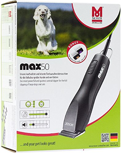 Moser MAX 50, Maquina Cortapelo para Animales, Negro