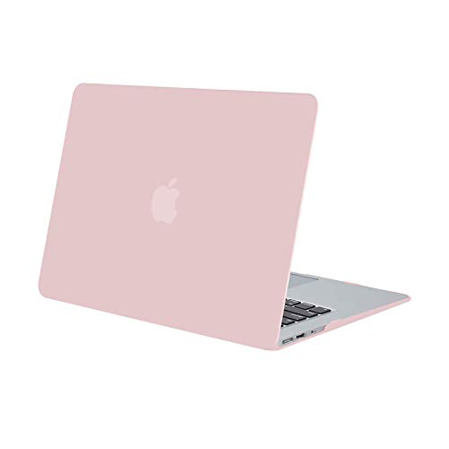MOSISO Funda Dura Compatible con MacBook Air 13 Pulgadas (A1369 / A1466, Versión 2010-2017), Ultra Delgado Carcasa Rígida Protector de Plástico Cubierta, Cuarzo Rosa