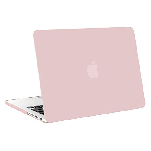 MOSISO Funda Dura Compatible con MacBook Pro 13 Retina A1502 / A1425 (Versión 2015/2014/2013/fin 2012), Ultra Delgado Carcasa Rígida Protector de Plástico Cubierta, Cuarzo Rosa