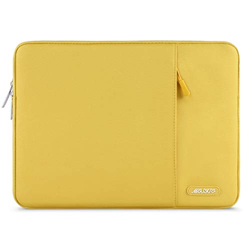MOSISO Funda Protectora Compatible con 13-13,3 Pulgadas MacBook Air/Mac Pro Retina/2019 Surface Laptop 3/Surface Book 2, Bolsa Blanda de Repelente de Agua de Estilo Vertical, Amarillo