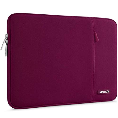 MOSISO Funda Protectora Compatible con 13-13,3 Pulgadas MacBook Air/Mac Pro Retina/2019 Surface Laptop 3/Surface Book 2, Bolsa Blanda de Repelente de Agua de Estilo Vertical, Rojo Vino