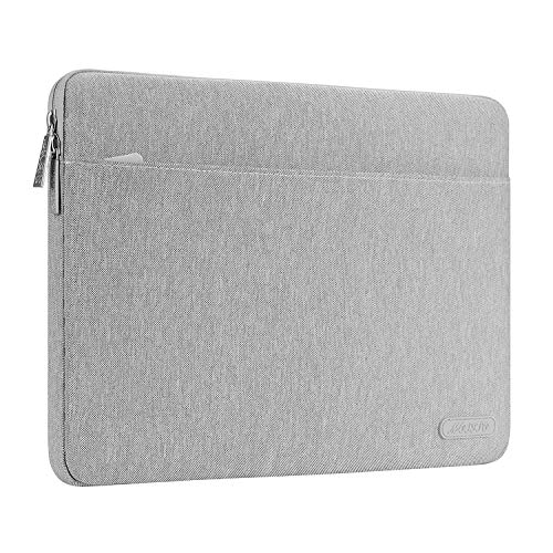 MOSISO Funda Protectora Compatible con 13-13,3 Pulgadas MacBook Air/MacBook Pro Retina/2019 2018 Surface Laptop 3/2/Surface Book 2, Bolsa de Poliéster Horizontal Resistente a Derrames, Gris