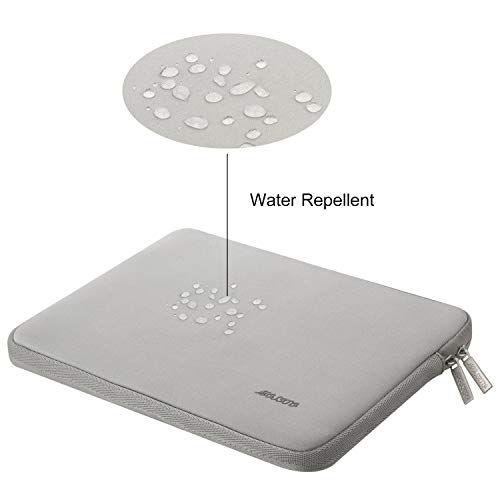 MOSISO Funda Protectora Compatible con 13-13.3 Pulgadas MacBook Air/MacBook Pro/Ordenador Portátil, Bolsa Blanda de Neopreno Agua Repelente con Pequeño Caso, Gris