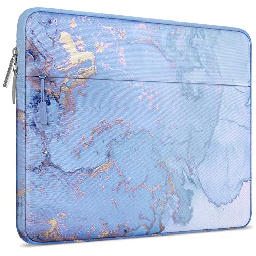 MOSISO Funda Protectora Compatible con 13-13.3 Pulgadas MacBook Pro/MacBook Air/Ordenador Portátil,Poliéster Bolsa Blanda Mármol Horizontal de Acuarela Caja Cubierta