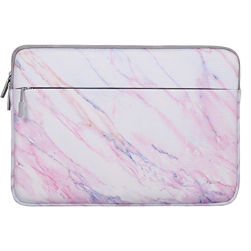 MOSISO Funda Protectora Compatible con 2019 MacBook Pro 16 A2141/15-15.6 MacBook Pro Retina/Surface DELL Lenovo HP Acer ASUS de Portátil, Bolsa Blanda de Estilo Mármol Caja Cubierta, Rosa