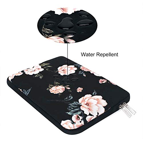 MOSISO Funda Protectora Compatible con 2019 MacBook Pro 16 Touch Bar A2141/15-15.6 Pulgadas 2012-2015 MacBook Pro Retina/Ordenador,Bolsa Blanda de Neopreno Agua Repelente Camelia con Pequeño Caso