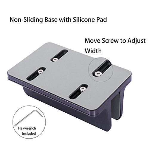 MOSISO Laptop Stand Vertical, Soporte de Escritorio de Aleación de Aluminio Muelle para Ahorrar Espacio Compatible con iPad Pro/MacBook Air/MacBook Pro/Surface Pro y Otro Portátil, Espacio Gris