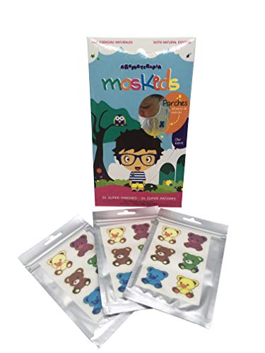 MOSKIDS SUPER PARCHES ANTIMOSQUITOS 24 UDS + 1 ESCUDO PROTECTOR DE REGALO