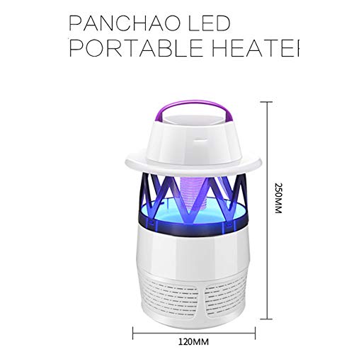 Mosquito Insect Killer Pests Lámpara de trampa, Fotocatalizador de luz UV eléctrico no tóxico Fly Bug Zapper con ventilador de succión, Protección súper silenciosa Adecuada para mujeres embaraza