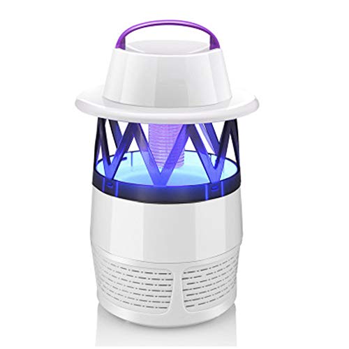 Mosquito Insect Killer Pests Lámpara de trampa, Fotocatalizador de luz UV eléctrico no tóxico Fly Bug Zapper con ventilador de succión, Protección súper silenciosa Adecuada para mujeres embaraza