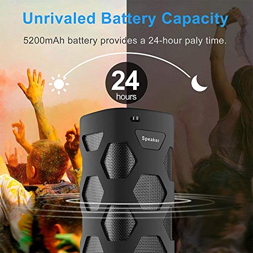 Motast Altavoz Bluetooth Portatiles, 20W Altavoces Bluetooth con 24 Horas de Reproducción Continua, IP56 Impermeable, TWS HD Estéreo Micrófono, Llamadas Manos Libres, para el Hogar, Aire Libre, Viajes