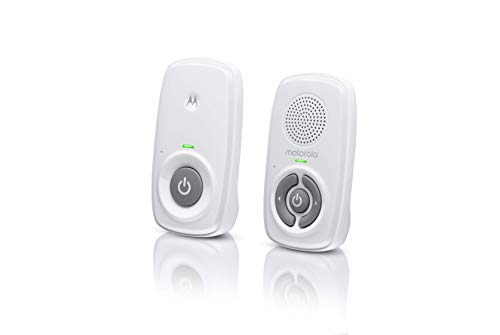 Motorola Baby MBP21 - Vigilabebés de audio (300 metros de alcance, micrófono de alta sensibilidad) color blanco (501278604028)