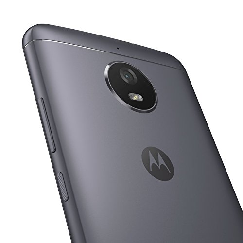 Motorola Moto E4 - Smartphone Libre de 5" HD, 2.800 mAh de batería, cámara de 8 MP, 2 GB de RAM + 16 GB de Almacenamiento, procesador Quad-Core de 1.3 GHz, Color Gris
