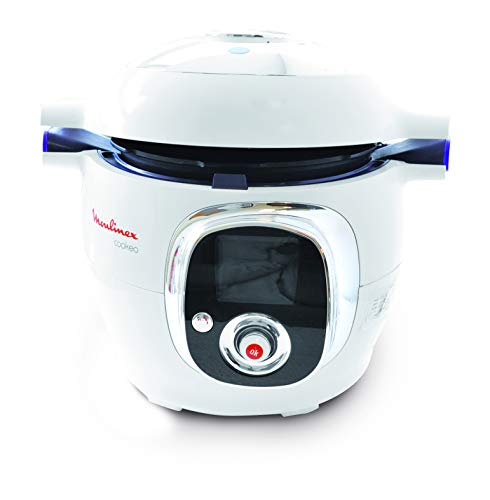 Moulinex CE704110 Cookeo - Robot de Cocina, alta Presión, 6 Modos Cocción, Programable, 100 Recetas Programadas y Bol Extraíble Antiadherente con Capacidad hasta 6 Raciones y Fácil Interfaz