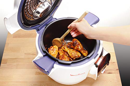 Moulinex CE704110 Cookeo - Robot de Cocina, alta Presión, 6 Modos Cocción, Programable, 100 Recetas Programadas y Bol Extraíble Antiadherente con Capacidad hasta 6 Raciones y Fácil Interfaz