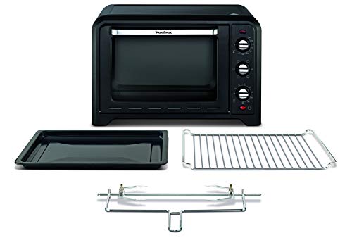 Moulinex OX485810 Independiente Eléctrico 39L 2000W Negro - Horno (Pequeño, Eléctrico, Independiente, Negro, Giratorio, Mecánico)