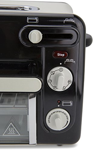 Moulinex Toast & Grill TL6008 - Tostador y horno, 2 en 1, potencia 1300 W, 1 ranura larga, temporizador 10 min, termostato regulable hasta 220 C, Incluye libro de recetas, bandeja recogemigas