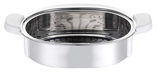 Moulinex XF384B10 - Accesorio para cocinar al vapor Cuisine Companion, capacidad de 3.7 L, suficiente para 6 personas, aporta 2 niveles de cocción adicionales a tu Cuisine Companion, asas aislantes