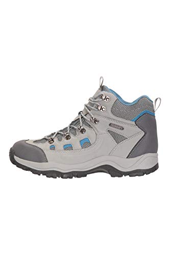 Mountain Warehouse Botas Adventurer Impermeables para Mujer - Duraderas, Transpirables, Empeine sintético y Plantilla Acolchada - Ideales para excursiones y Senderismo Gris Claro 37