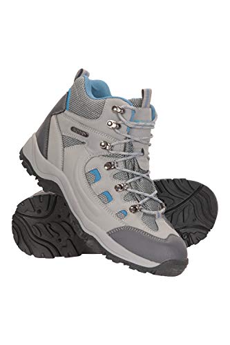 Mountain Warehouse Botas Adventurer Impermeables para Mujer - Duraderas, Transpirables, Empeine sintético y Plantilla Acolchada - Ideales para excursiones y Senderismo Gris Claro 37