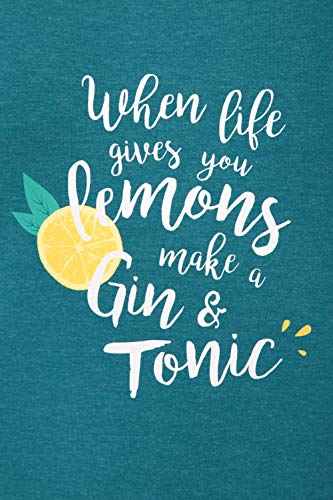 Mountain Warehouse Camiseta Gin and Tonic Estampada para Mujer - Protección UV, Ligera, Transpirable, absorción de la Humedad, Secado rápido - para Caminatas y Viajes Azul petróleo 50