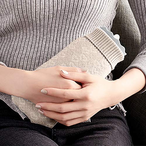 MovilCom® - Bolsa de agua caliente térmica con funda | Botella mediana 525 ml | Termoterapia dolor muscular, espalda, menstrual | Hot Water Bottle | (Mod.62102)