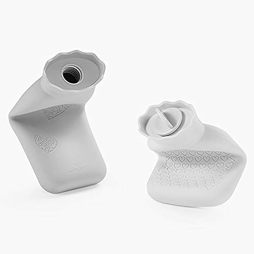 MovilCom® - Bolsa de agua caliente térmica con funda | Botella mediana 525 ml | Termoterapia dolor muscular, espalda, menstrual | Hot Water Bottle | (Mod.62102)