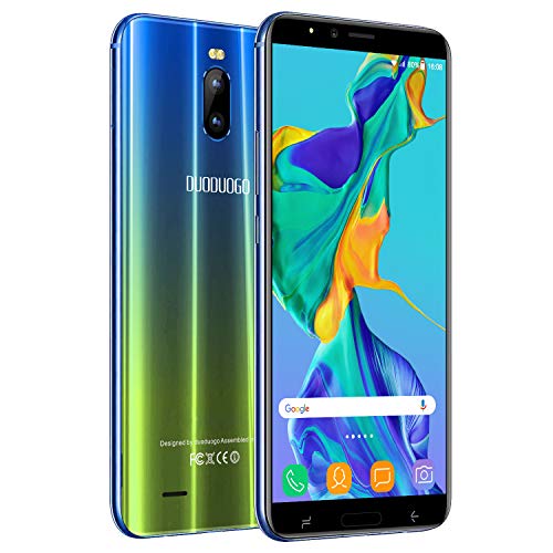 Moviles Libres 4G 6 Pulgadas,3GB+16GB/128GB ROM Android 8.1 Smartphone Libre Dual SIM 4G Moviles Buenos 4800 mAh Cámara 8MP Telefono Movile Libre GPS Face ID(Oro)