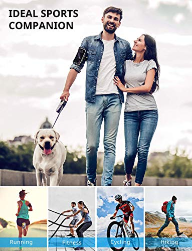 Mpow Brazalete Deportivo para Corre.Soporte para Llaves, cables y tarjetas,Antideslizante Contra Sudor,Brazalete Movil para iPhone 11/XR/XS/ X/ 8/7/6,LG hasta 6.1 pulgas