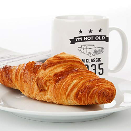 MQJJ I am m I I'm m Classic 1935 Bday Mug - Divertido regalo de cumpleaños número 83 para una persona de ochenta y tres años en su ochenta y tres años de aniversario con un genial auto retro vintage