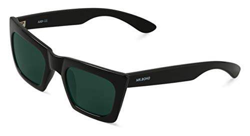 Mr. Boho Tomigaya, Gafas de Sol para Hombre y Mujer, Black, 49