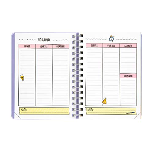 Mr. Wonderful WOA09977ES, Agenda, Multicolor, Tamaño Único