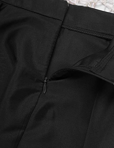 MSemis Faldas Flamencas Largas para Niñas Chicas Faldas Casuales Flamenco Danza Sevillana Ropa Bailarina Práctica de Baile Moderno Negro 6 Años