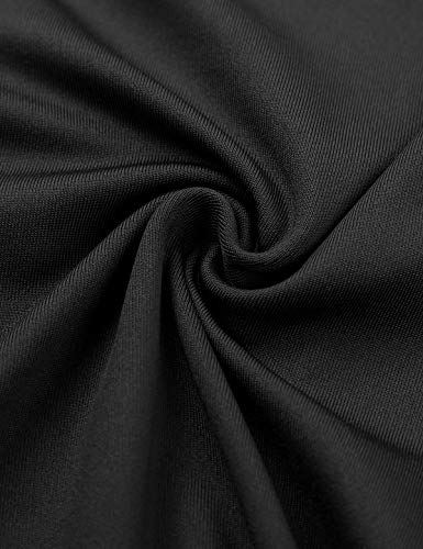 MSemis Vestido Litúrgico Baile Flamenco para Mujer Chica Vestidos Danza Flamenca Falda Larga Manga Encaje Disfraz Bailarina Rendimiento Fiesta Otoño Negro Medium