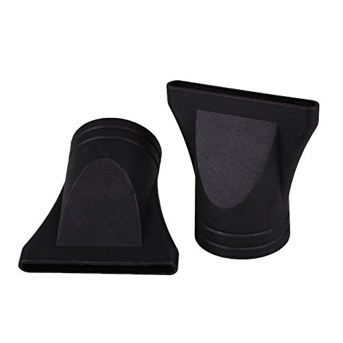 MSmask 2pcs / Set ancha Secador de pelo Boquilla PC Cuidado del Cabello Estilismo Peluquería Protect