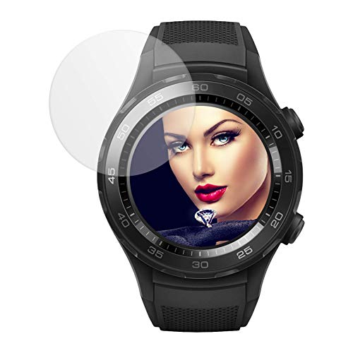 mtb More Energy® Protector de Pantalla de Vidrio Templado para Huawei Watch 2 - Huawei Watch 2 2018 - Garmin Forerunner 645M - 2.5D - Película Protectora Cristal Tempered Glass