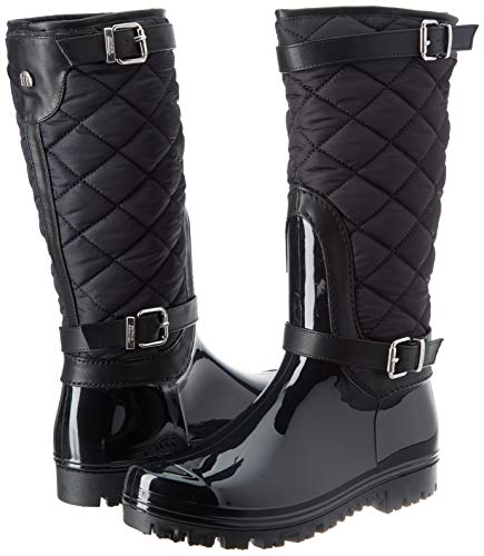 MTNG Collection 58683, Botas de Agua para Mujer, Negro (PVC Negro/Nylon Negro C48251), 38 EU