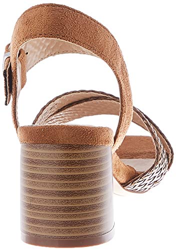 MTNG Collection 58826, Sandalias con Punta Abierta para Mujer, Marrón (Cuki Cuero/Join Cuero C49166), 40 EU