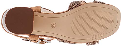 MTNG Collection 58826, Sandalias con Punta Abierta para Mujer, Marrón (Cuki Cuero/Join Cuero C49166), 40 EU