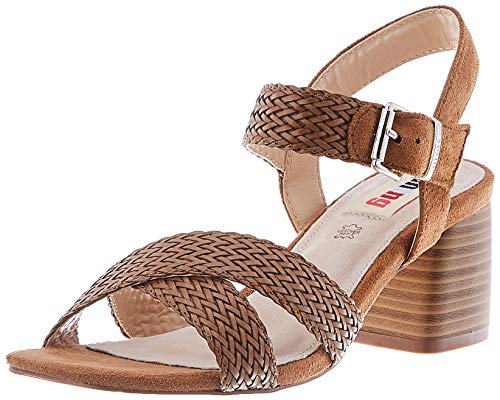 MTNG Collection 58826, Sandalias con Punta Abierta para Mujer, Marrón (Cuki Cuero/Join Cuero C49166), 40 EU