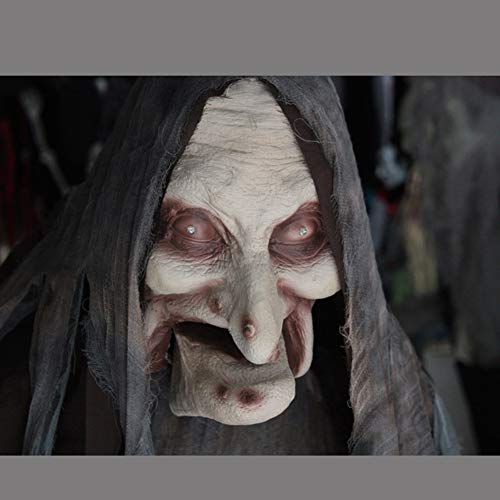 MTSBW Halloween Lift Witch Tricky Scary Props Control De Voz Femenino Haunted House Bar Lugar Fiesta Atmósfera Decoración