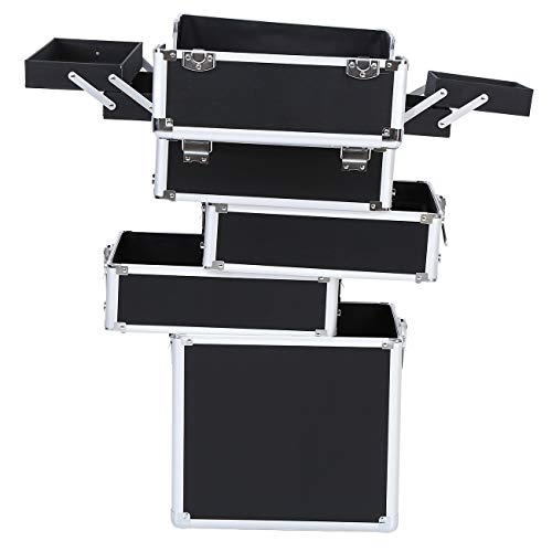 MuGuang 5 en 1 universal beauty case trolley Maletín para maquillaje Estuche de maquillaje Neceser de