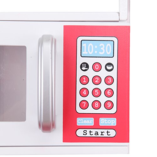 MuGuang - Juguetes de cocina para niños y niñas, de madera, para niños de 3 a 9 años, color (Rosa)